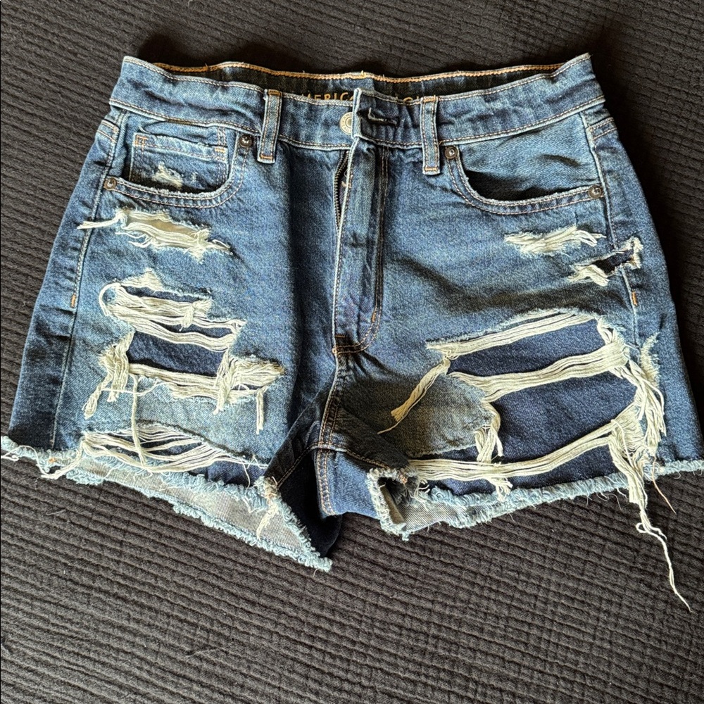 Distressed Denim Shorts American Eagle